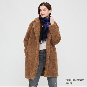 Uniqlo Pile Lined Fleece Tailored Coat
